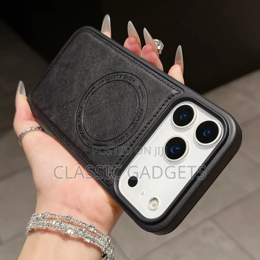 Leather Magsafe Simple Back Case for iPhone 17 Pro/ 17 Pro Max
