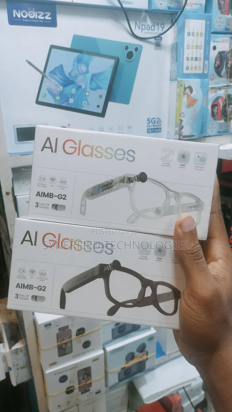 AI Smart Glasses AIMB-G2 Pro 8MP Camera Multilingual Translation