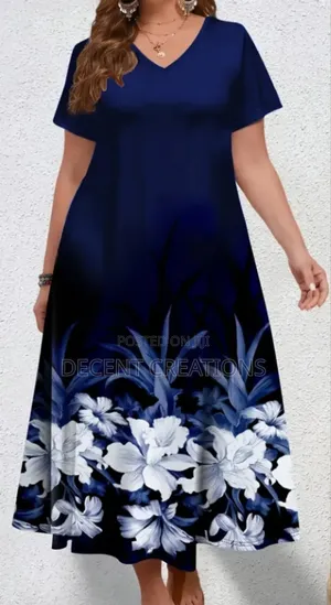 Mid - Year Promo:Navy Blue Semi-Formal Gown. Size 2xl.
