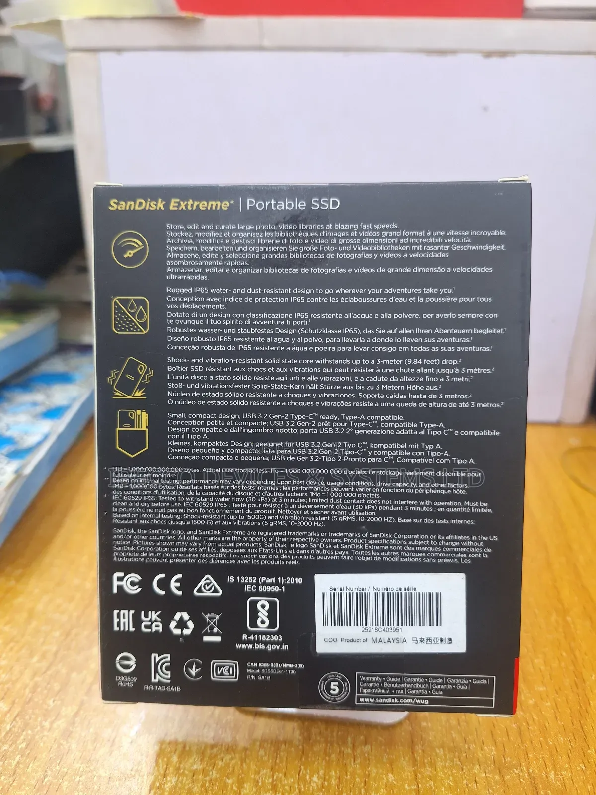 Sandisk Extreme Portable SSD 1tb