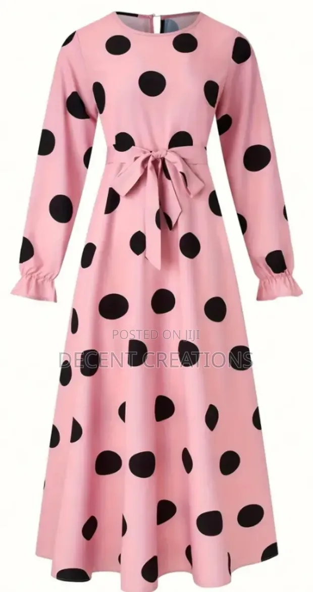 Flash Sale: New Brand Pink Polka Dot Flowy Gown. Size XXL for sale - Decent  Creations  Price:  20,000 on Jiji.ng [Apo District]