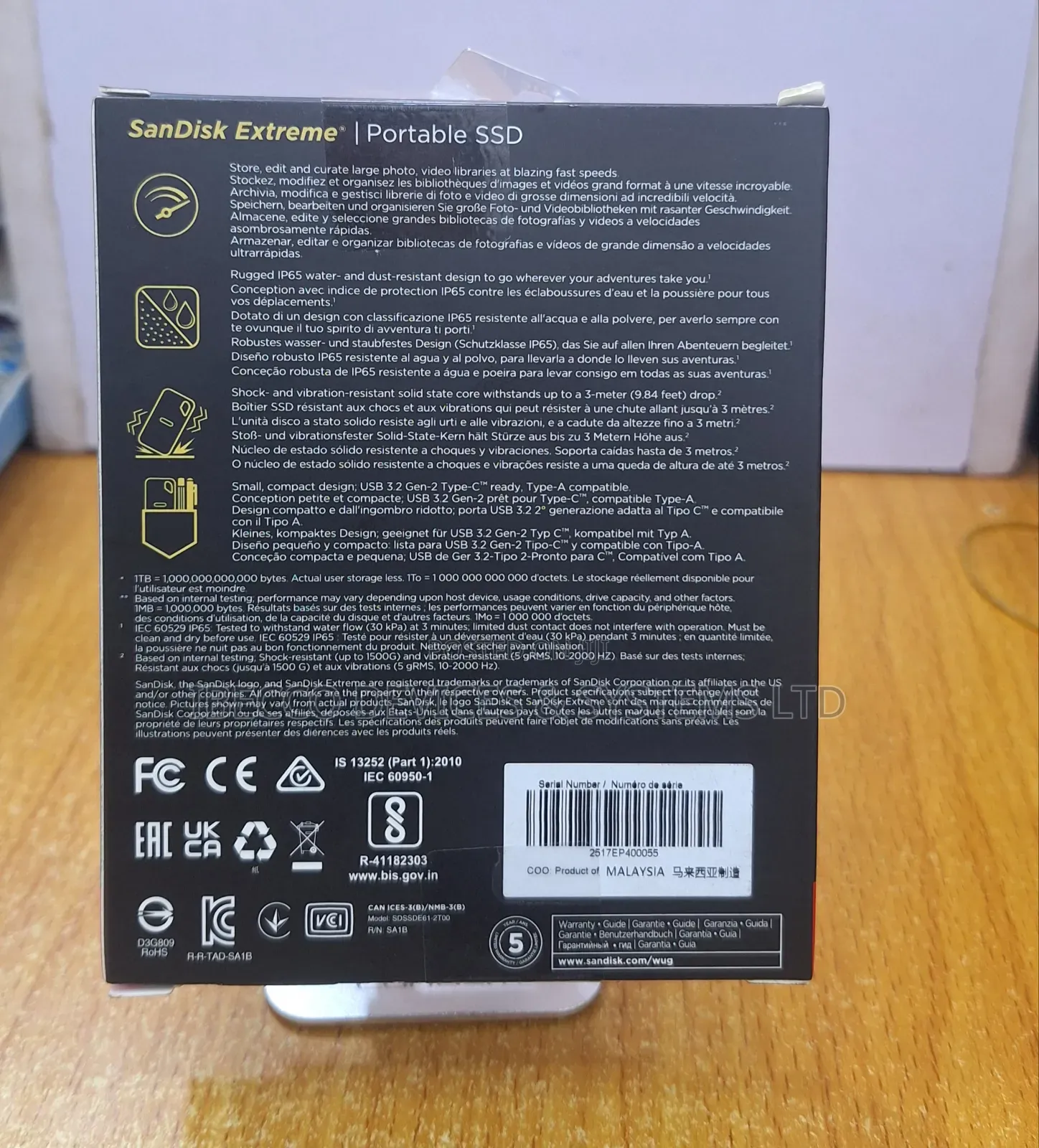 Sandisk Extreme Portable SSD 2tb