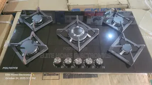 Polystar in Built 5 Burner Gas Cooker