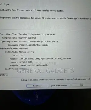 Laptop Alienware M17x R2 32GB Intel Core I9 SSD 2T