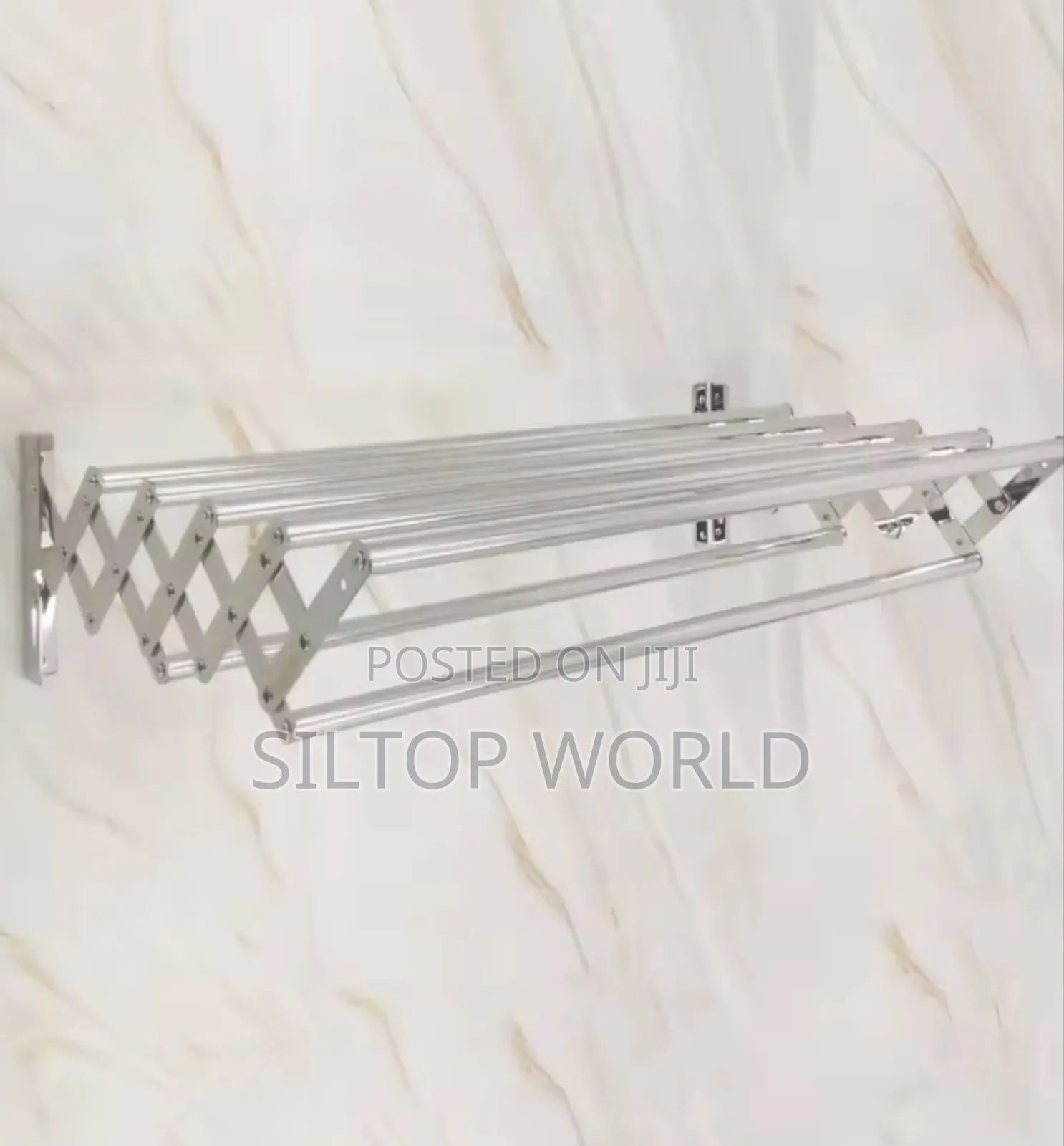 70cm Retractable Wall-Mounted Clothes Hanger