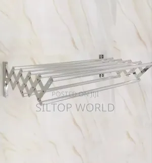 70cm Retractable Wall-Mounted Clothes Hanger