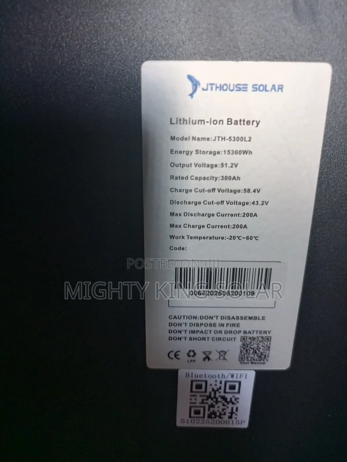 15kwh JTH Standard Battery