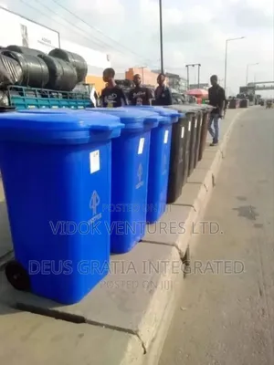 Waste Bin (Plastic) 240 Liters for Church, Homes, Office Use Etc