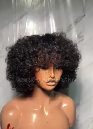 Human Hair Baby Curls Fringe Wig