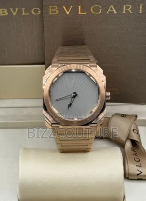 Original Bvlgari Gold Stainless Steel Quartz Analog Watch in Store.
