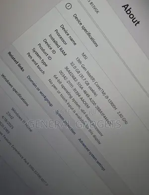 Laptop MSI 32GB Intel Core I9 SSD 1T