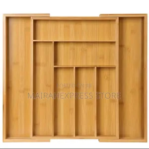 Big Size Adjustable Expandable Bamboo Drawer Organizer (T361)