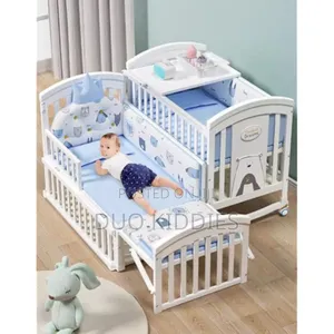 Baby Wooden Bed 2in1