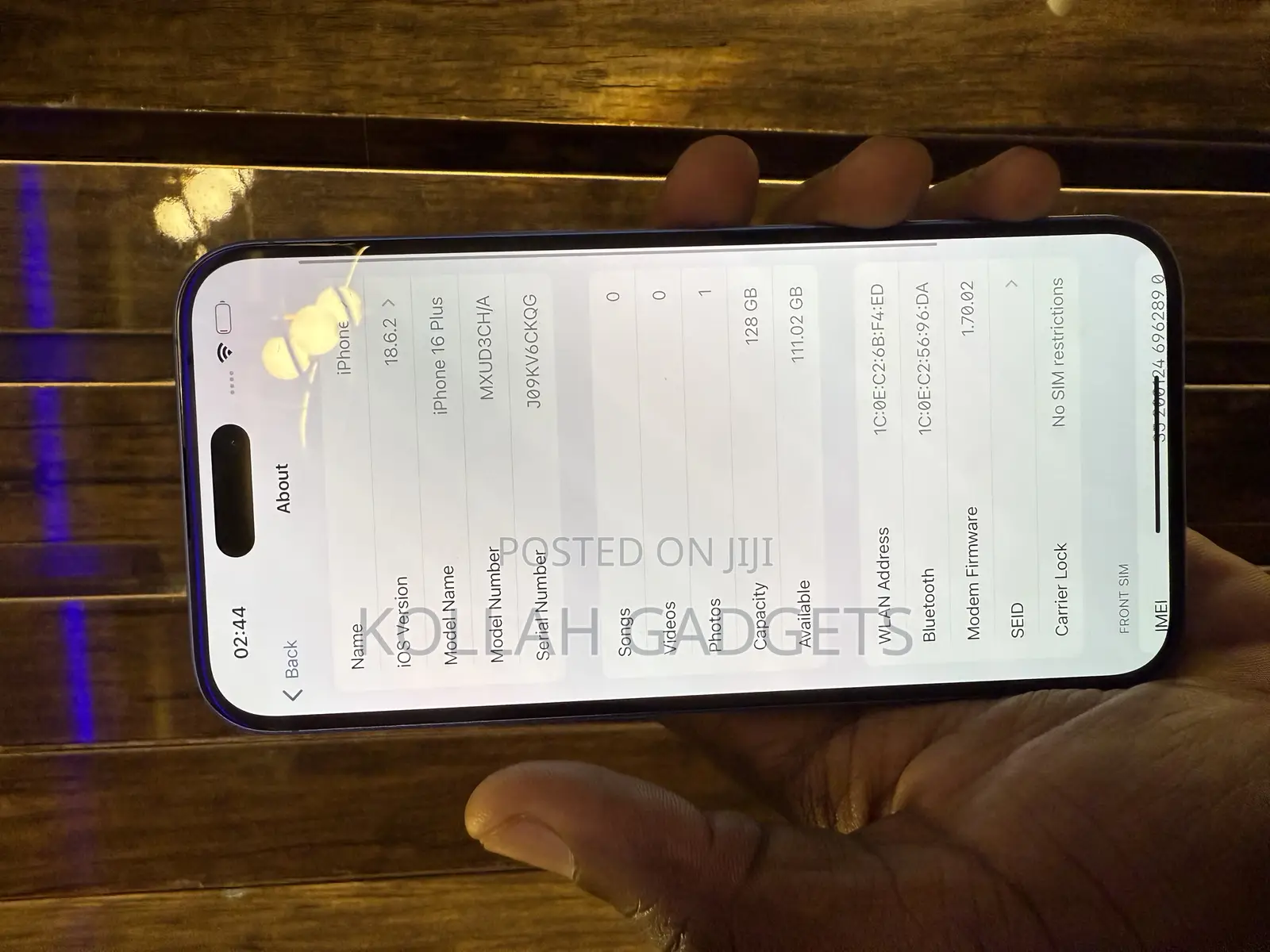 Apple iPhone 16 Plus 128 GB Blue