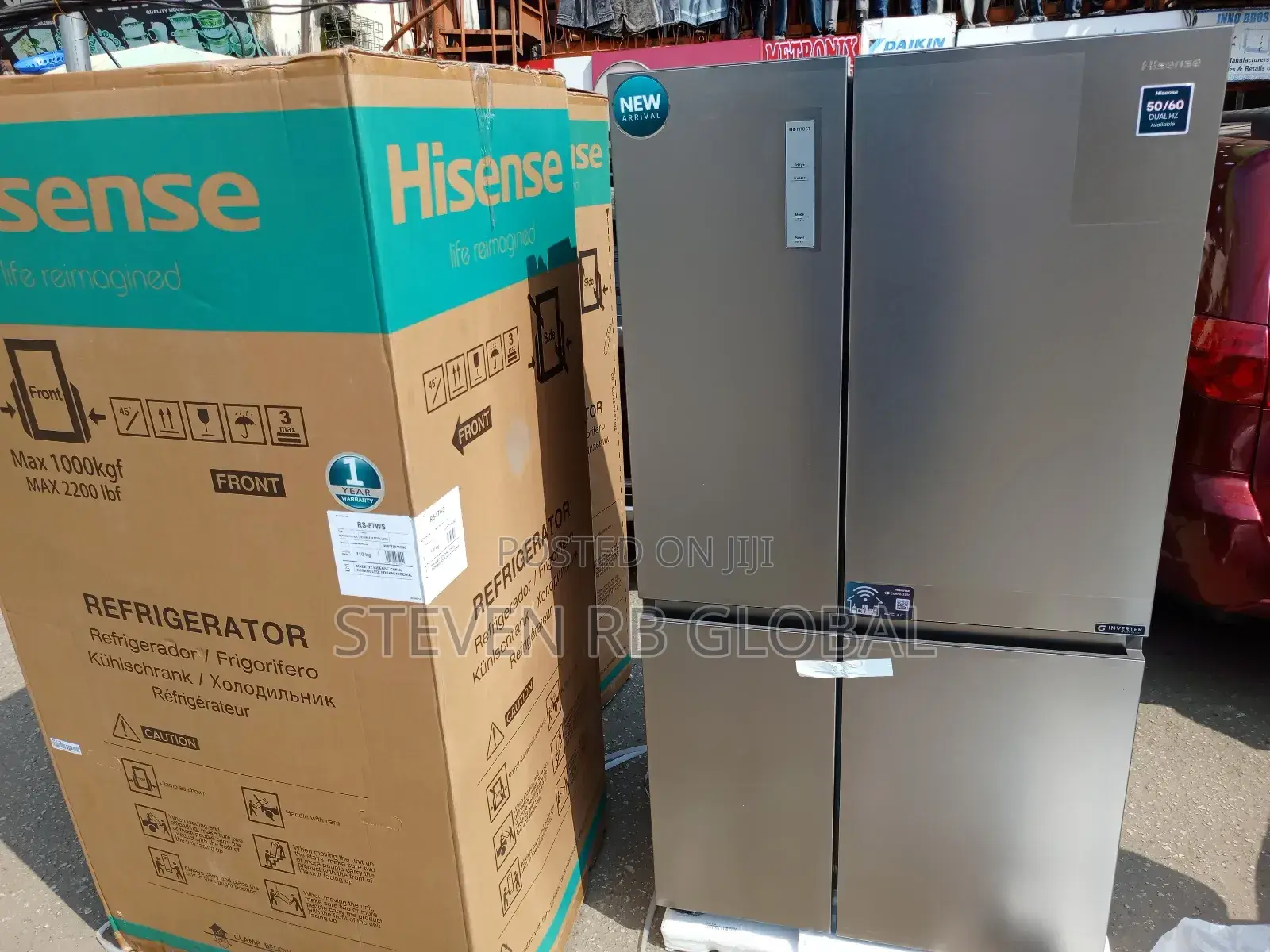 Hisense 634l Side by Side Refrigerator | 87ws
|Silent|Energy Efficient