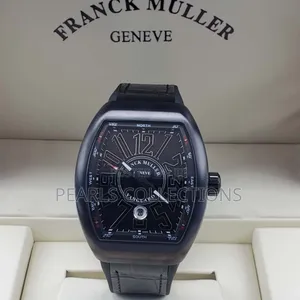 Black Leather Franck Muller Watch