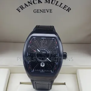 Black Leather Franck Muller Watch