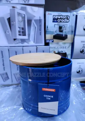 Cookie Tin And Wooden Cover