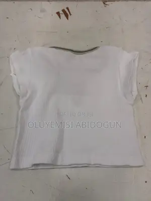 Cropped Ribbed Girls Top