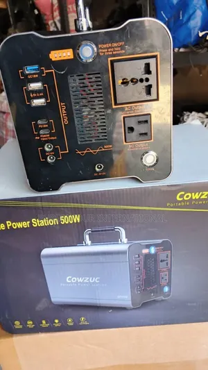 Cowzuc 500w Portable Power Station With LCD Display and Multi-Port