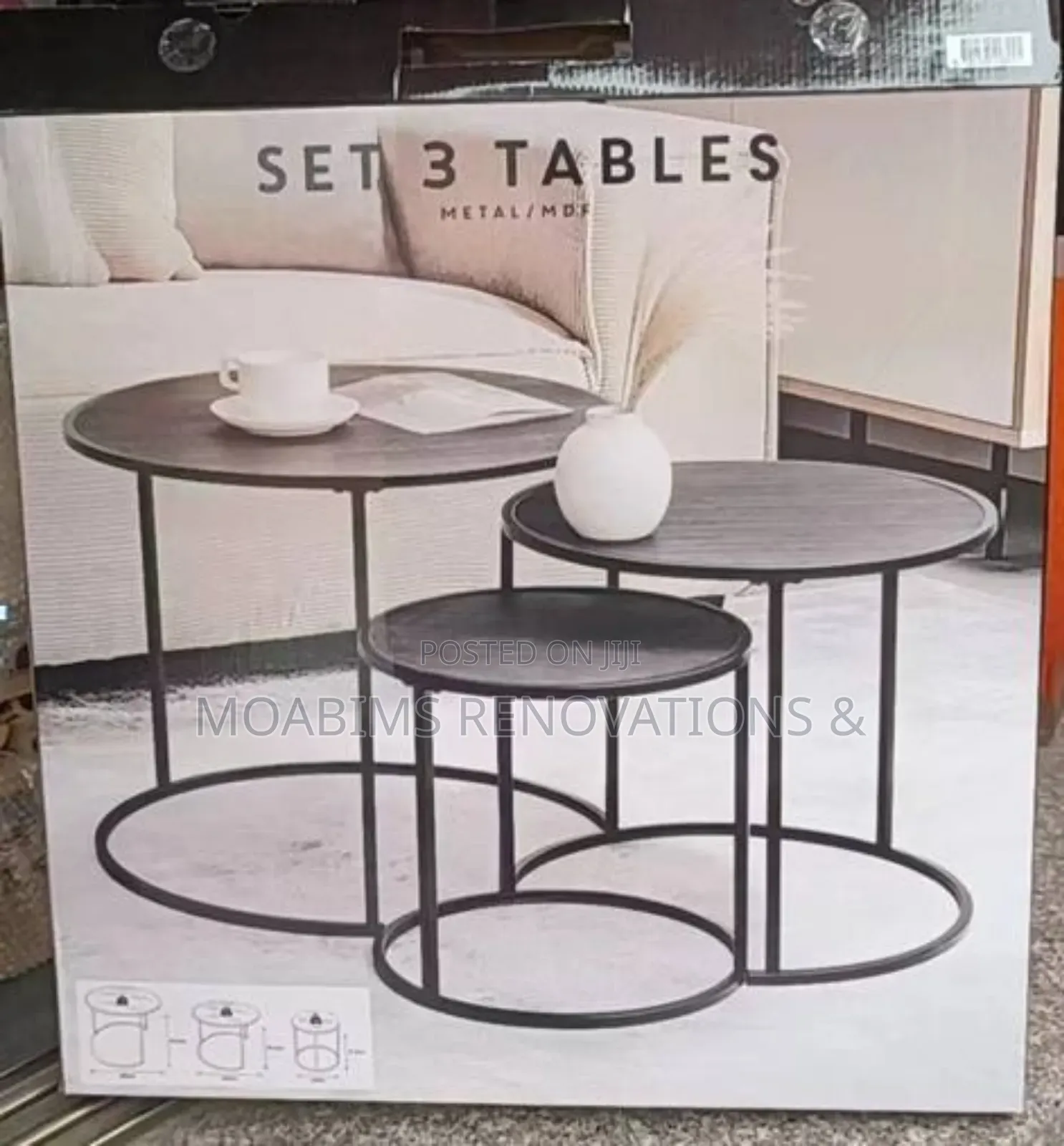 Center Table Set - 3piece Set