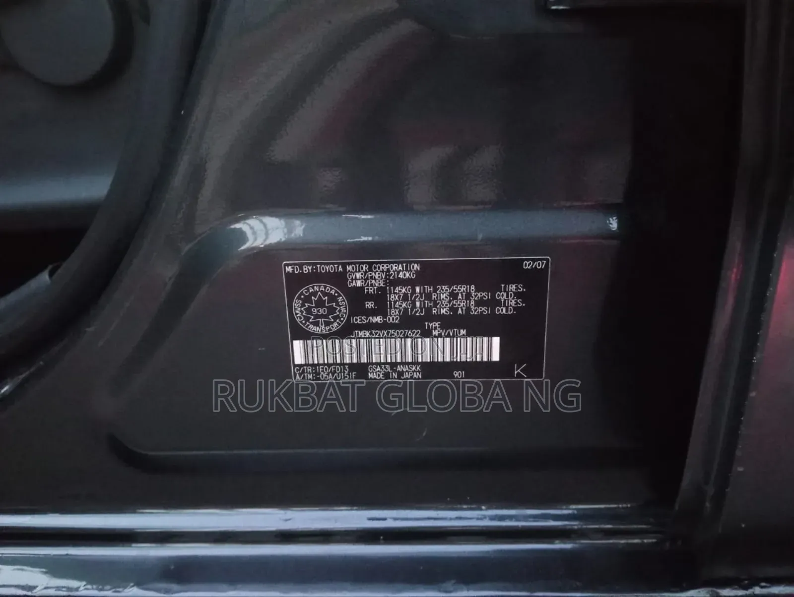Toyota RAV4 2008 Green