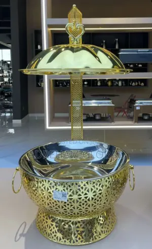 Gold Chaffing Dish With Cover
