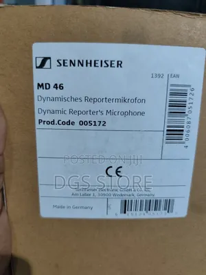 Sennheiser Md 46 Dynamic Microphone  Wired