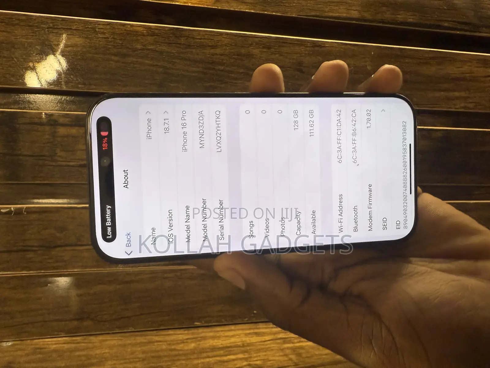 Apple iPhone 16 Pro 128 GB Black