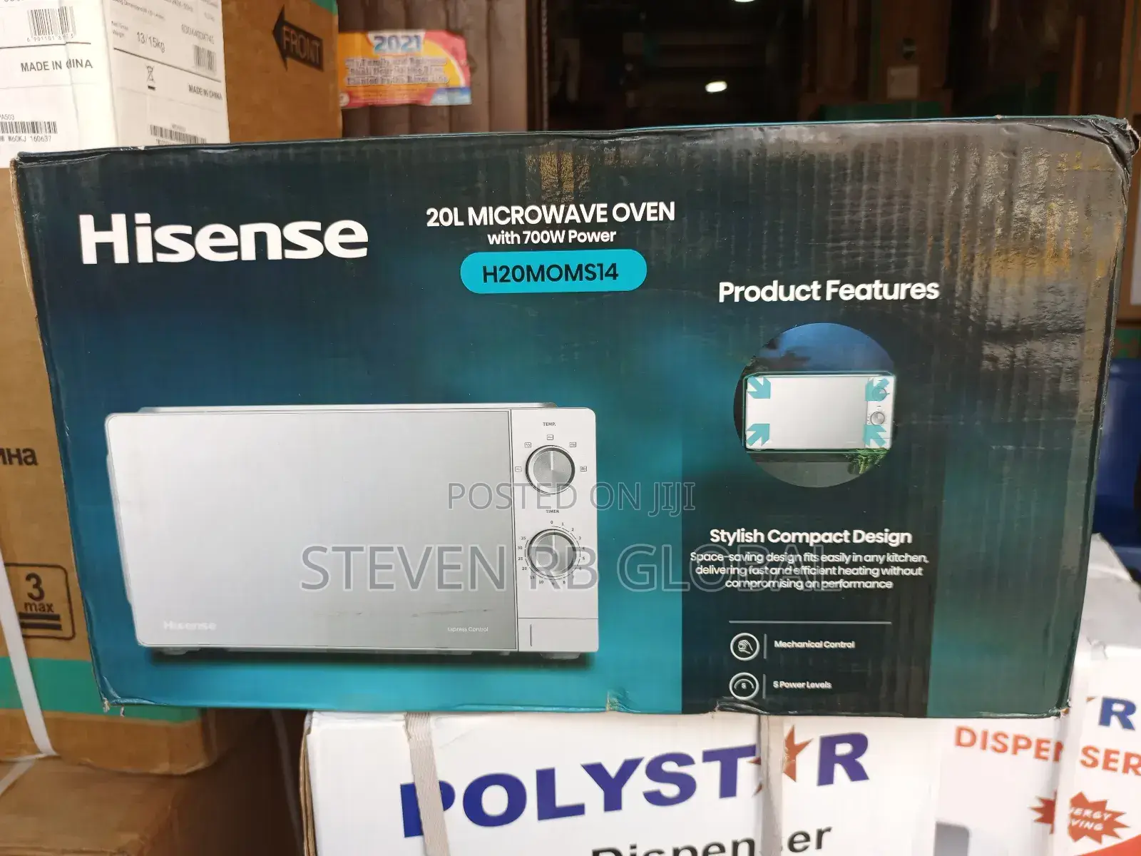 Hisense Microwave 20l | 20moms10-H (Manual) – Silver