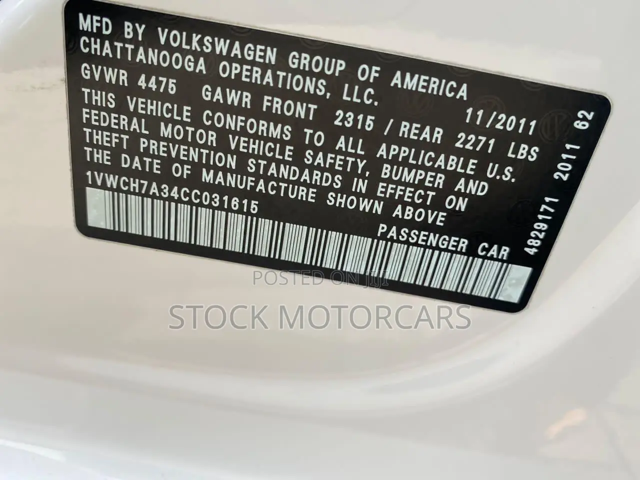 Volkswagen Passat 2012 White