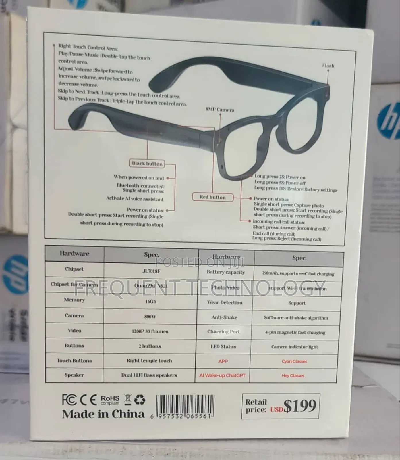 Pair Of Aimb-g1 Ai Smart Glasses