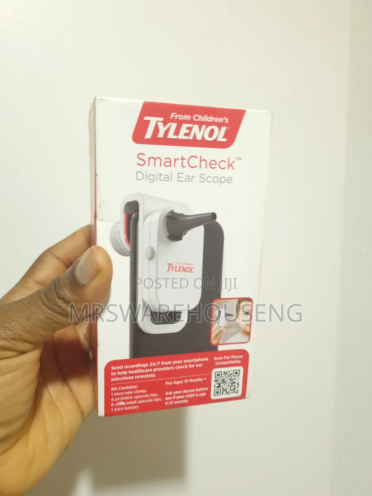 Tylenol Smartcheck Digital Ear Scope, Otoscope With Light