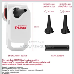 Tylenol Smartcheck Digital Ear Scope, Otoscope With Light