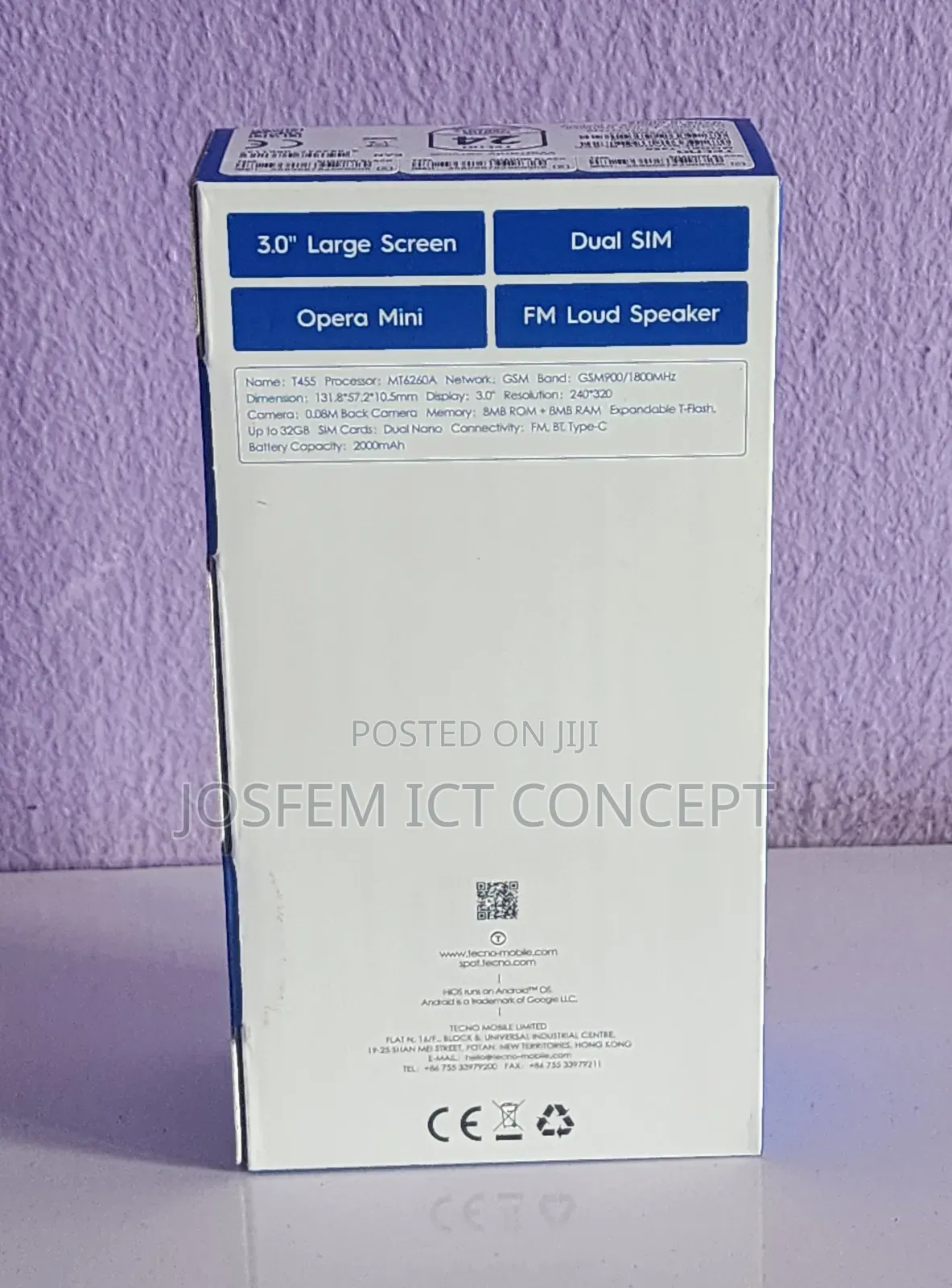 New Tecno T454 Black