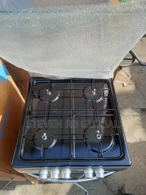 Maxi 50×50 4-Burner Gas Cooker | Maxi 5050 4b – Black Grey
