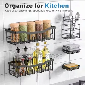 5in1 Wall-Mounted Organizers for a Kitchen or Bathroom.