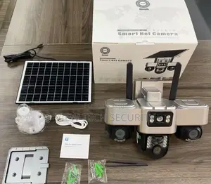 Triple Lens CCTV Solar Powered Camera Sim Slot