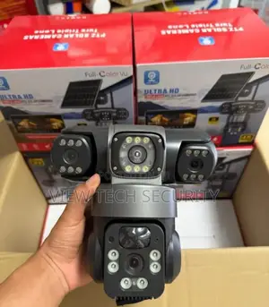 Triple Lens CCTV Solar Camera