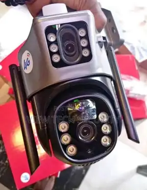 Dual Lens Solar CCTV Camera With Sim Slot