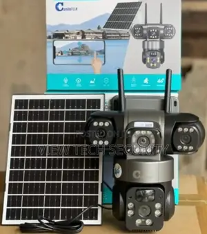 Triple Lens CCTV Solar Camera