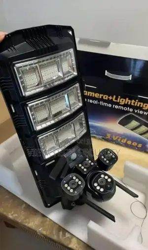 CCTV Triple Lens Smart Camera With Street Light