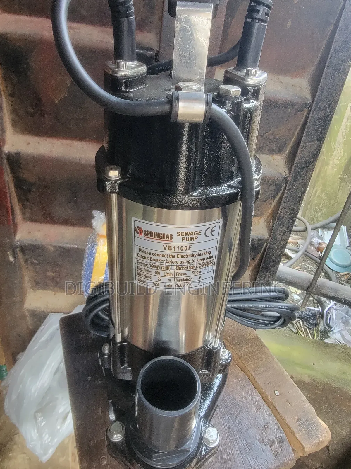 2hp Springdab Sewage Submersible Pump