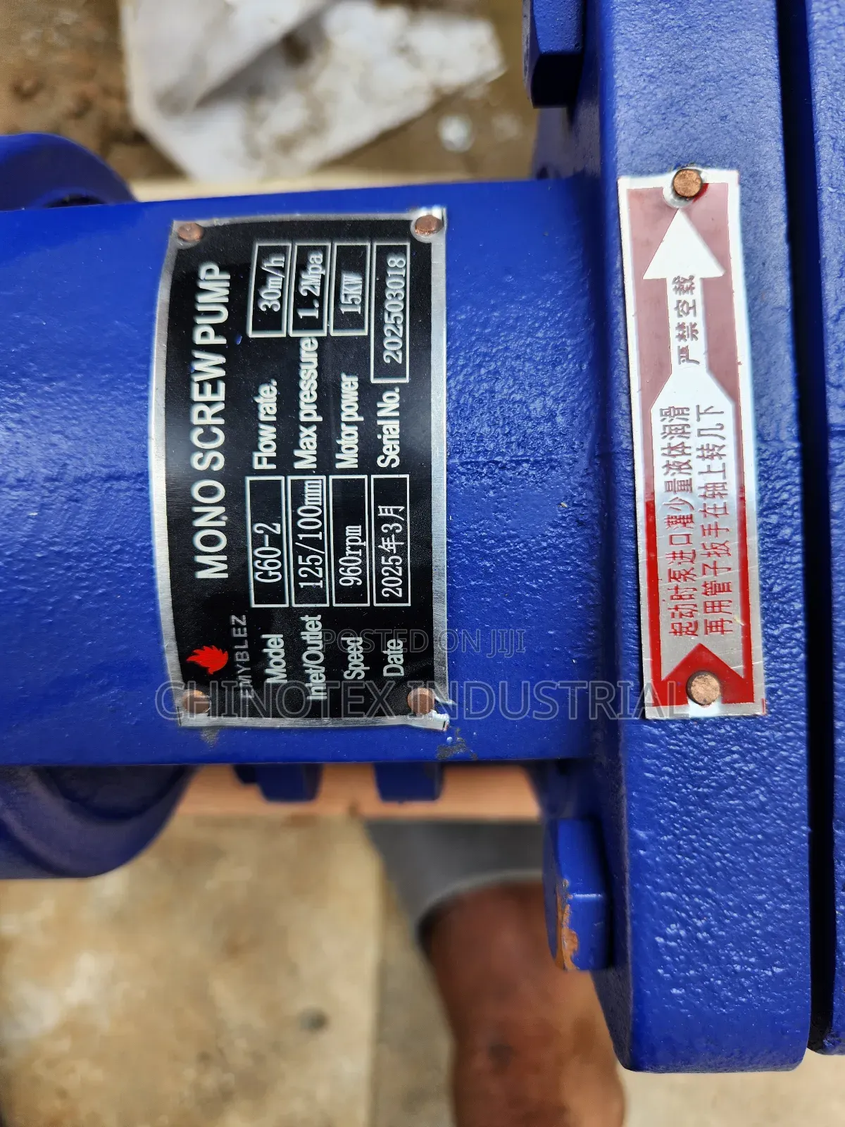 Mono Screw Pump 15kw/20hp