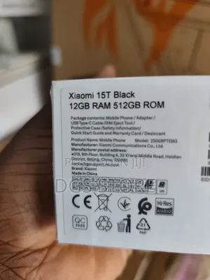 New Xiaomi 15T 512 GB Black