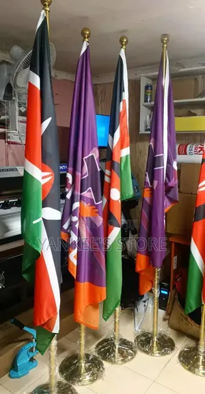 Quality Office Flag Stand(Gold/Sliver)