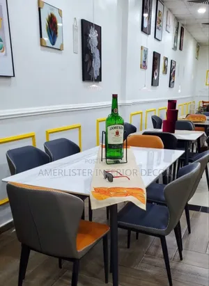Marble Top 6-Seater Dining Set