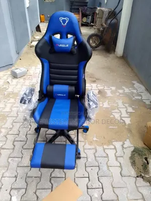 Black and Blue Gaming Chair