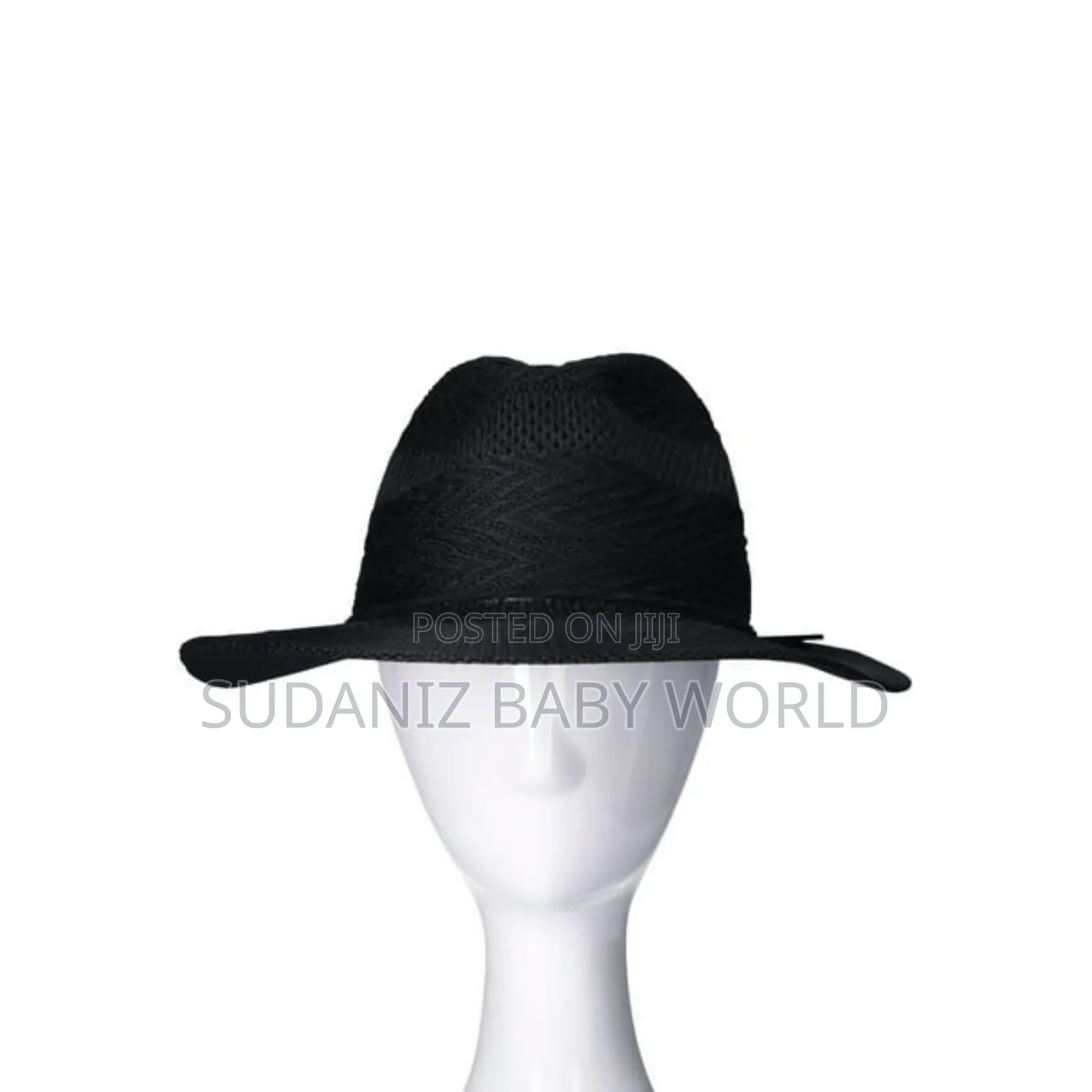 Time and Tru Women's Polyester Knit Fedora, Black Soot