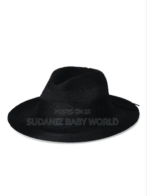 Time and Tru Women's Polyester Knit Fedora, Black Soot